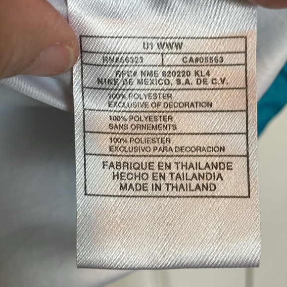 VTG 1990s sz M Nike windbreaker over head jacket, zip-up, color-block design - Picture 4 of 10